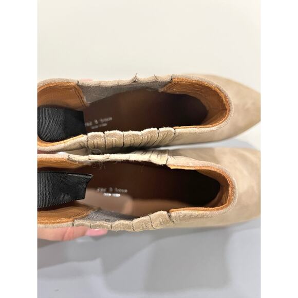 Rag & Bone Rover Suede Chelsea Boot Almond Toe Ankle Booties Slip On - Picture 6 of 11